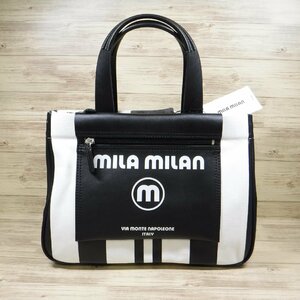 BB864 ミラ・ミラン mila milan 定価16500円 新品 黒 ドライビング トートバッグ B5サイズ ブラック 260501 ユニセックス ミーチョ