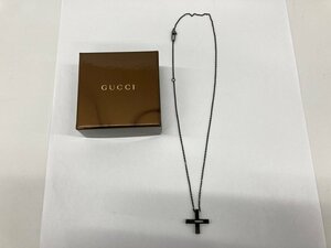 GUCCI グッチ ネックレス 十字架トップ AG925刻印 11.5g【CEAF6019】