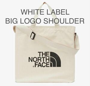 THE NORTH FACE BIG LOGO SHOULDER BAG TOTE NN2PN61K ザノースフェイス ビッグロゴ ショルダーバッグ トートバッグ ナチュラル アイボリー