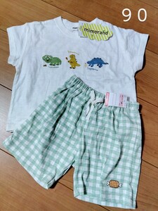 新品！　恐竜柄　半袖パジャマ　(ミモランド)　男の子　90サイズ