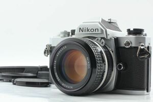 レンズ美品★ Nikon FM Silver Ai 50mm f1.4 ニコン 一眼レフ 35ｍｍ フィルムカメラ 標準レンズセット Lens Film Camera