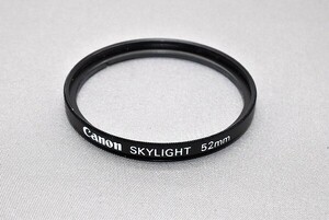 #1609fj ★★ 【送料無料】Canon SKYLIGHT 52mm コーディング?がれ有 ★★