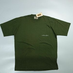 90s デッドストック 未使用 アルマーニジーンズ ロゴ 半袖Tシャツ カーキ メンズ M