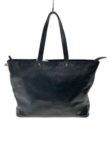 PORTER◆LINK TOTE BAG/レザー/BLK/無地/321-02806