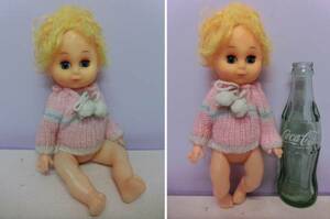 ビンテージ 赤ちゃん 人形 昭和レトロ アンティーク スリープアイ ポリ ソフビ◆USA Vintage Baby Doll ラバードール ベビー