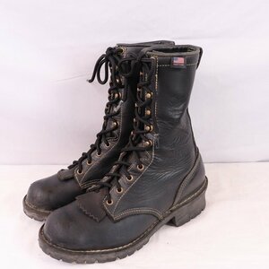 ダナー US 9 1/2 EE ファイヤーマンブーツ DANNER ロガー ブーツ 古着 中古 eb1038