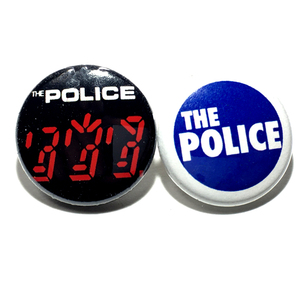 缶バッジ 25mm 2個セット THE POLICE ザ・ポリス Sting スティング Power Pop Garage Punk パワーポップ グラムロック ガレージパンク