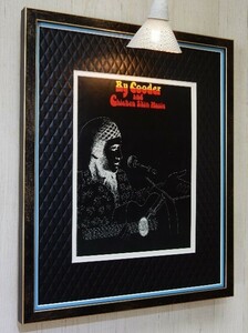 ライ・クーダー/1977 UKツアー プログラム/額装/Ry Cooder and Chicken Skin/Music Framed Ry Cooder 