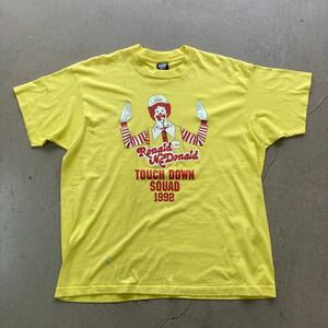 希少 80s 90s ビンテージ ヴィンテージ Tシャツ USA製 染み込み シングルステッチ 映画 企業 マクドナルド ロナルド vintage Tシャツ