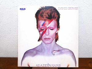 S) DAVID BOWIE デヴィッド・ボウイ「 Aladdin Sane 」 LPレコード 国内盤 RCA-6100 @80 (R-41)