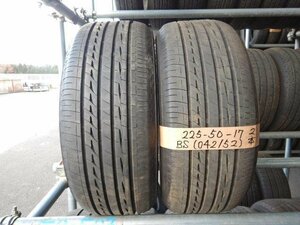 ●タイヤ 2本のみ 225/50R17 BS ブリヂストン REGNO レグノ GR-X2 2021年製 17インチ 夏タイヤ 225-50-17