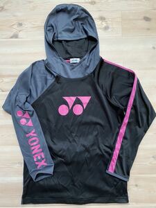 美品 YONEX 裏起毛 パーカー ロゴ入 ヨネックス L