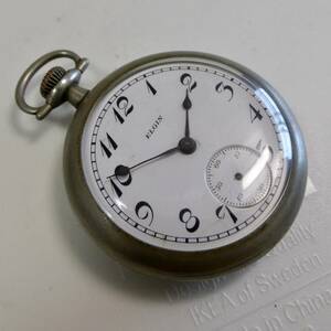 ♪エルジン ELGIN 大型懐中時計 出テンプ式 アンティークポケットウォッチ 商館時計