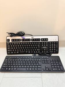 hp キーボード テンキー USBキーボード 有線キーボード Keyboard KB-0316 KU-1469 71025 2点 ブラック