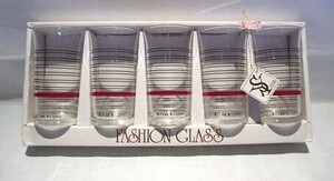 ★1円～未使用 FASHION GLASS グラス 5客 セット 保管品