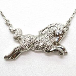 ＊Ambrose(アンブローズ)Pt900/Pt850天然ダイヤモンドペンダント＊a 約6.8g 約48.0cm diamond pendant jewelry EC6/EC6