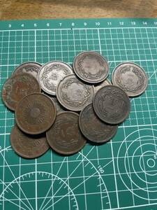 日本古銭 銅貨 一銭13枚おまとめ美品