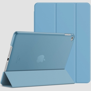 送料無料★JEDirect iPad Air 2 ケース 三つ折スタンド オートスリープ機能 (ブルー)