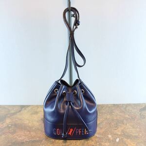 GOLD PFEIL LOGO LEATHER DRAWSTRING SHOULDER BAG/ゴールドファイルレザー2wayショルダーバッグ