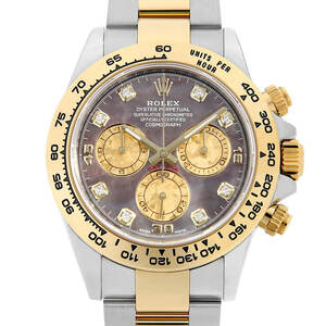 ロレックス コスモグラフ デイトナ 8Pダイヤ 116503NG ブラックシェル ランダム番 中古 メンズ 腕時計