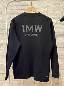 1MW by SOPH.×GU ワッフル カーディガン Lサイズ ブラック コットン 羽織 ソフ×ジーユー