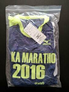 【新品未使用タグ付き】大阪マラソン2016・”参加者限定” 記念Tシャツ（サイズ：M／ミズノ製）【非売品】