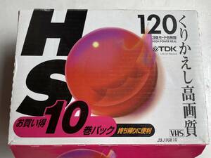 新品未使用 VHS テープ １０本まとめて TDK HS120 くりかえし高画質