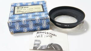 Nikon HK-2 NIKKOR 24mm F2用純正メタルフード [F2434]