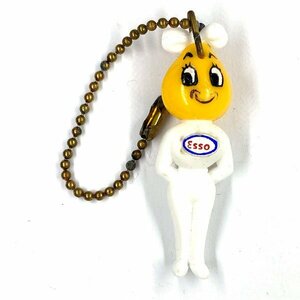 エッソガール ビンテージ キーホルダー Esso Girl Vintage Key Chain Holder Fob Porte オイル ガソリン 石油 Oil
