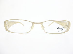 ∞【デッドストック】Flair フレアー 眼鏡 メガネフレーム FLAIR 277 54[]18-135 メタル フルリム ゴールド □H8
