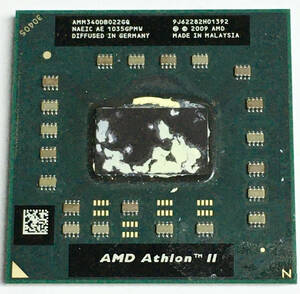 【中古パーツ】【CPU】複数可 まとめ買いと送料がお得!!AMD Athlon II Dual-Core Mobile M340 2.2GHz Socket S1 (S1g3)■AMD AMM340DBO22GQ