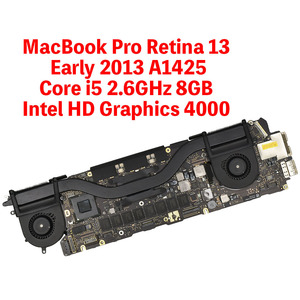 MacBook Pro Retina 13 Early 2013 A1425　Core i5 2.6GHz 8GB Intel HD Graphics 4000 ロジックボード 中古品 4-0430-4