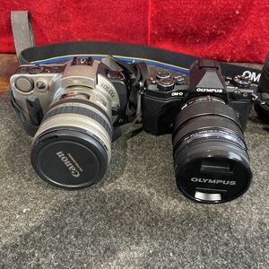 0425-07◆OLYMPUS オリンパス OM-D E-M5 MARK ミラーレス一眼 カメラ Canon キャノン　まとめて