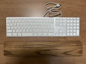 Apple純正 日本語配列 USBキーボード Apple Keyboard A1243 JIS テンキー付 FILCO ウッドパームレストのセット