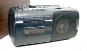 ▲(R603-E34)SONY/ソニー CFM-10 ラジオカセットレコーダー モノラルラジカセ ソニー 電源コード付き
