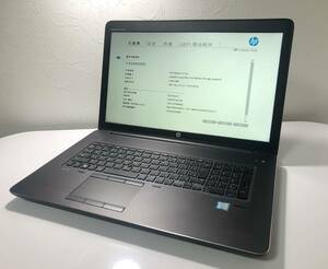 HP ZBook17 G3 Corei7-6700HQ NVIDIA Quadro M3000M メモリ2GB ジャンク品