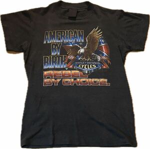 3D Emblem 1985s USA製 Harley Davidson Tee Shirt ハーレー ダビッドソン Tシャツ Vintage ヴィンテージ 3Dエンブレム Eagle イーグル 80s