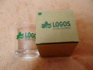 未使用【LOGOS】ガラスタンブラー　緑　口径7.5cm×高さ8.5cm