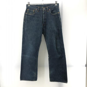 【中古】RRL RALPH LAUREN 日本製 ボタンフライ 青耳 デニム W31　ラルフローレン[240024451063]