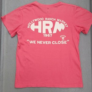 ハリウッドランチマーケット HRM 半袖Tシャツ【1】S ピンク