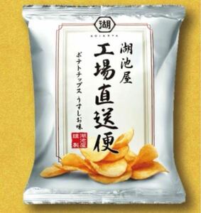 湖池屋　工場直送便　ポテトチップス うすしお味 80g 1袋　スナック菓子