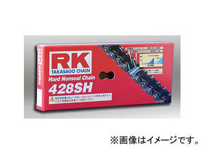 2輪 RK EXCEL ノンシールチェーン STD 鉄色 428SH 112L DT125E RD125DX 2R6
