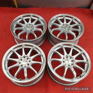 HyperEuroハイパーユーロ17インチ4穴マルチPCD100/114.3 7j+47ハーブ73ホイールのみ4本セットR53ミニR56などに