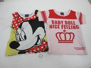 BABY DOLL 半袖 Tシャツ キッズ 100サイズ ディズニー ミニーマウス ミッキーマウス ■管理番号L26401SSA23-221015-20