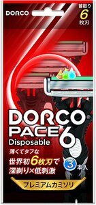 DORCO PACE6 男性用使い捨てカミソリ