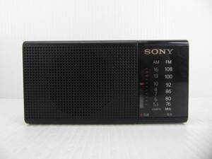 ★☆SONY ワイドFM対応 FM/AMコンパクトラジオ ICF-P36 動作品 オマケ新品電池付き☆★