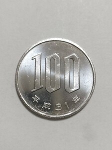 平成31年(2019年）　桜100円硬貨　白銅貨　1枚　pi22