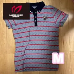 【美品】マスターバニー ポロシャツ M 2号 柄シャツ ゴルフ ウェア