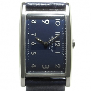 TIFFANY&Co.(ティファニー) 腕時計■美品 イーストウエスト ミニ 36668644 レディース ダークネイビー