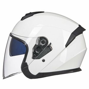 バイクヘルメット ジェットヘルメット　ハーフヘルメット UVカット　半帽　11色　ダブルシールド　着脱できる内装　M～XL